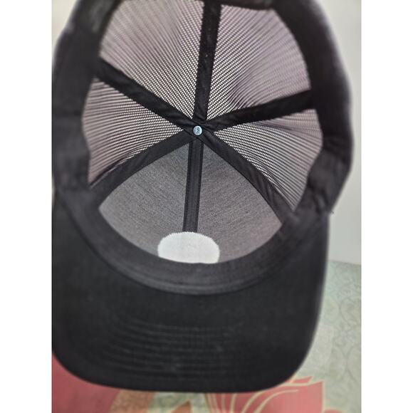 Travis Mathew Golf Patch Trucker Snapback Hat Cap One Size Black Cotton Poly - Picture 4 of 7